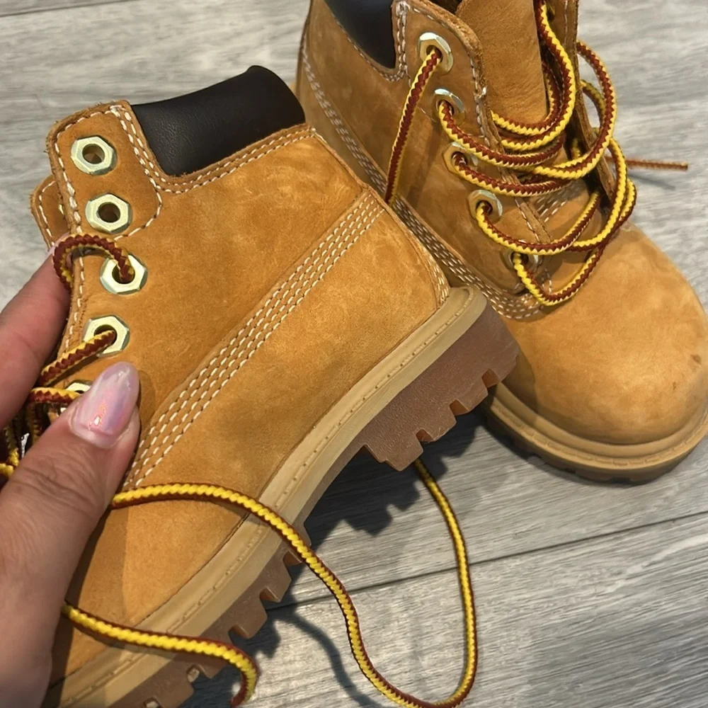 Timberland Kids Brown Leather Boots